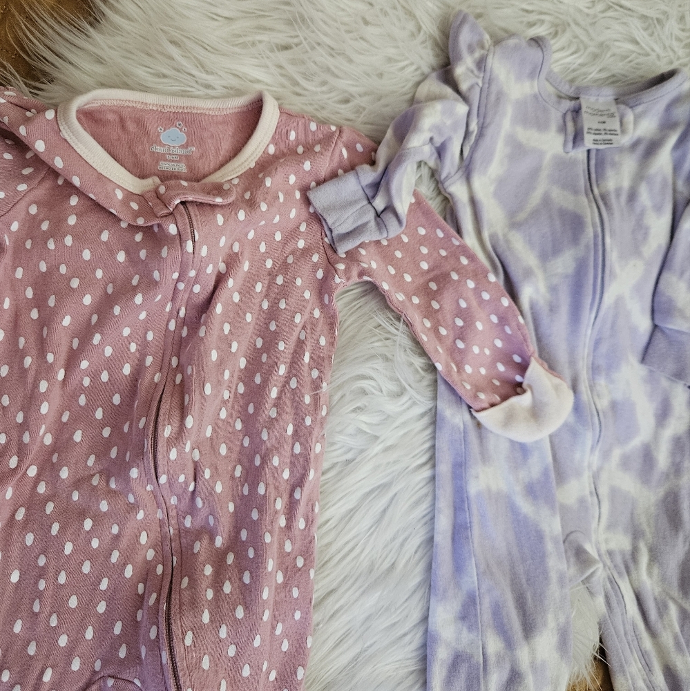 Baby girl pajamas 0 - 3 months